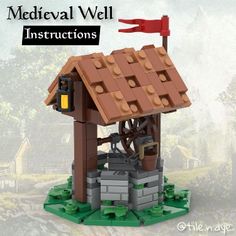 the medieval well is made out of legos