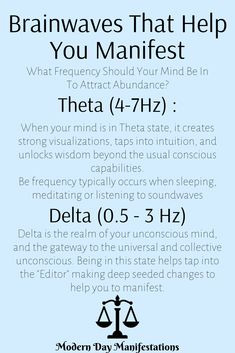 Did you know being in different states of consciousness can help you manifest? Your mind is always producing electrical pulses that make up different types of wave lengths. Each wave length serves different purposes and benefits, but the 2 most common for manifesting are Theta and Delta. When being in these states it's easier for your mind to align with the vibrational match of your desires. You can activate these wave lengths with special sound waves by clicking on the photo! Manipura Chakra, Powerful Manifestation, Chakra Affirmations, Attraction Affirmations, Counting Stars, Energy Healing Spirituality, Healing Frequencies, Mind Power, E Mc2