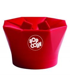 a red cup holder with the word pop cow on it's front and bottom