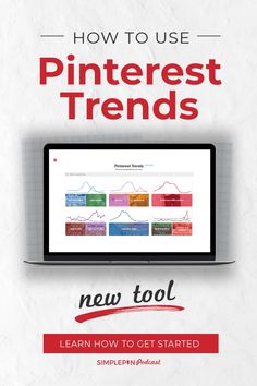 a computer screen with the words how to use pinteresttrends on it