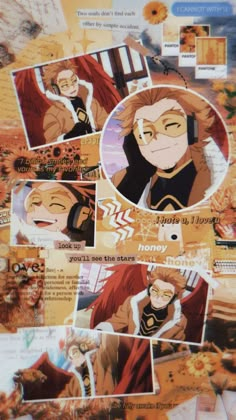 an image of some anime character collages