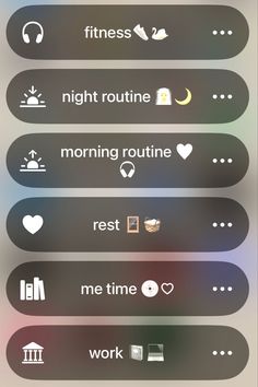 an iphone screen showing the settings for different things