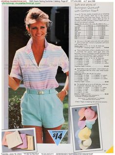 1985 Sears Spring Summer Catalog, Page 67 - Catalogs & Wishbooks 80s Fashion Women, Summer 80s, 80s Womens Fashion, 80s Fashion Trends, 90s Fashion Women