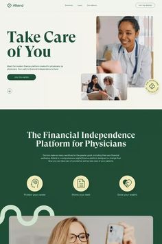 the landing page for financial independence platform, which is designed to help people learn how to use