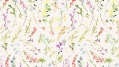 a floral pattern with many different colors and sizes