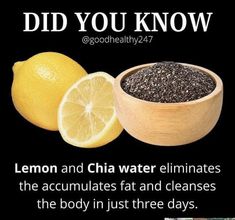 Chia Water, Detox Tips, First Thing In The Morning, Health Nutrition, Health Knowledge, Healing Food, Good Health Tips