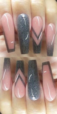 Acrylic Nail Ideas, Cute Acrylic Nail Designs, Coffin Nails Long, Summer Acrylic Nails, Nail Designs Glitter, Coffin Nails Designs, Fire Nails, Pretty Acrylic Nails, Fancy Nails