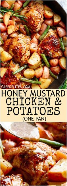 the recipe for honey mustard chicken and potatoes