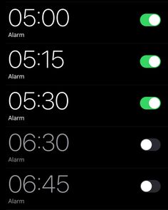 an alarm clock is displayed on the iphone's screen, displaying different time zones