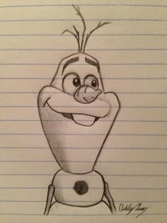 a pencil drawing of the character from disney's cars