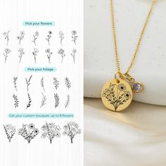 Capture the essence of birth and beauty with our custom birth flower necklace. Each delicate pendant features a unique floral design, representing the month of your or loved ones birth. Adorn yourself or gift this personalized treasure to celebrate life's special moments in a truly enchanting way. Birth flower pendant with birthstone: Flowers that will last forever.  ✅Disc Size: 16mm ✅Chain length: 40cm, 45cm and 50cm  ✅You can get up to 3 flowers on each side or custom text on the back ✅1 Birth Luxury Birth Flower Necklace As Gift, Affordable Mother's Day Flower Charm Necklace, Luxury Birth Flower Necklace Gift, Cheap Birth Flower Pendant Jewelry, Cheap Round Birth Flower Charm Necklace, Cheap Silver Necklaces With Birth Flower, Cheap Silver Necklaces With Birth Flower Detail, Cheap Silver Necklace With Birth Flower, Luxury Round Birth Flower Jewelry