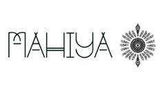 the word mahlua written in black and white with an ornate design on it