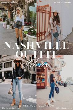 What to Wear in Nashville + 20 Perfect Nashville Outfit Ideas. Looking for great Nashville outfit inspo and ideas? Whether it's summer, fall, spring, or winter, we have the cutest Nashville outfits for going out, downtown, plus size, and more! Click through for the best women’s fashion tips for Nashville and find out what to wear in Nashville. Outfits Nashville Winter, Outfits For Nashville Spring, Nashville Summer Outfits, What To Wear In Nashville, Nashville Outfit Ideas, Outfits For Going Out, Nashville Outfits Spring, Nashville Fall, Nashville Style Outfits