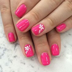 French Pedicure, Tropical Nails, Summer Nail Art, Nail Art Designs Summer, Her Nails, Vacation Nails, Pink Nail Polish, Pink Nail Designs