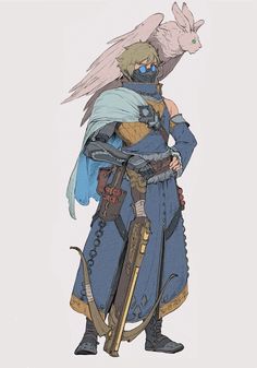 Space Adventurer Character Design, Fantasy Keep Concept Art, Dnd Gunslinger Artificer, Adventure Time Dnd, Artificer Design, Artificer Character Art, Spelljammer Character Art, Archer Character Art, Celtic Character Design