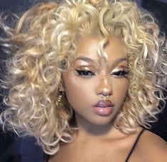 Oh My Goddess, Blonde Bobs, Hair Reference, Hair And Makeup, Aesthetic Hair, Pretty Hairstyles, Hair Looks, Human Hair Wigs, Dyed Hair