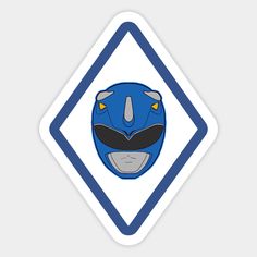 a blue motorcycle helmet with yellow eyes