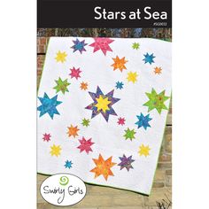 The Stars at Sea Quilt Pattern from Susan Emory uses the Creative Grids 6" Flying Geese & 45 °/90 ° Ruler (not included). Brightly colored batiks and blenders would work well for the stars, and a solid background would really make your quilt stand out. The creative possibilities on this quilt are limitless. The finished Stars at Sea Quilt Pattern measures 60" by 72", and includes step-by-step instructions as well as a fabric requirements list. History Of Quilting, Kid Quilts, Sea Quilt, Sea Pattern, Triangle Ruler, Quilt Modernen