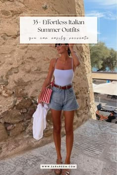 Looking for Italian summer outfits for your upcoming trip? You should check out this list of 15+ Italy outfits that effortlessly exude aesthetic Italian summer. European summer outfit you need to pack in 2024. Cute vacation outfit ideas for your European summer in Italy, Spain, Greece, or the south of France. Moms Summer Outfits, Italy August Outfits, European Coastal Summer Outfits, Mediterranean Travel Outfits, Italy Vibes Outfits, Sicily Summer Outfits, Italia Summer Outfit, Euro Trip Outfits Summer, Summer Outfits France