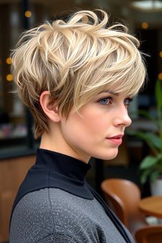 30 Trendsetting Bixie Haircuts to Try Right Now Very Short Layered Bob, Medium Length Pixie Haircut, Pixie Cut Hair Color, Pixie Cuts For Wavy Hair, Pixie With Long Bangs, Hair Coquette, Blond Pixie, Feminine Short Hair, Haircuts Layered