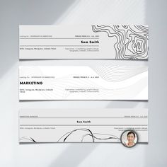 two horizontal business cards with an image of a woman's face on the front and back