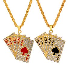 PRICES MAY VARY. Gem type : Cubic Zirconia Item weight : 0.02 pounds Style : Party Material : Zinc Theme : Love Metal type : Zinc Beautiful Neck, Royal Flush, Personal Aesthetic, Ace Of Spades, Cz Pendant, Style Party, Unisex Jewelry, Playing Card, Crystal Heart