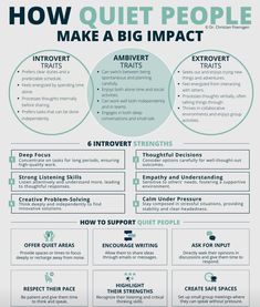 how quiet people make a big impact infographical poster by creative commons on flickr