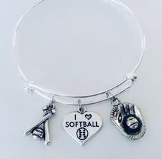 Use this link if you would like to add Birthstones to this bracelet ~ https://www.etsy.com/listing/774404837Use this Link to add an Initial Charm to this bracelet ~ https://www.etsy.com/listing/760532344My bangles are expandable ensuring the perfect fit for every wrist. Each Bangle is made with the Best Quality components to be Durable and Sturdy yet with an Elegant and flowing style. Perfect for collecting and this years most trendy jewelry accessory! Great individually and super trendy as stac Kids Charm Bracelet, Softball Coach Gifts, Kids Bangles, Softball Coach, Softball Gifts, Expandable Bangle Bracelet, Stackable Bangles, Bangles Making, Coach Gift