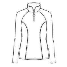 a women's long sleeved shirt with zips