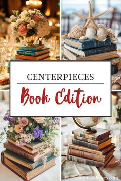 books are stacked on top of each other with the words, centerpieces book editor