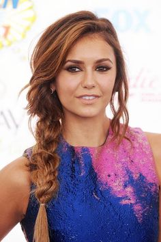 Dance Hairstyles, Ombré Hair, Homecoming Hair, Holiday Hairstyles, Side Braid, Formal Hairstyles, Hair Envy, Nina Dobrev, Homecoming Hairstyles