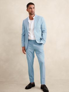 Mens Suits Wedding Guest, Light Blue Wedding Suit, Mens Wedding Guest Outfit, Male Wedding Guest Outfit, Wedding Guest Men, Groom Blue Suit, Male Wedding, Homecoming Outfit