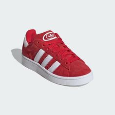 adidas Campus 00s Shoes - Red | Kids' Lifestyle | adidas US Red Campus 00s, Red Adidas Campus, Red And Pink Adidas Campus, University Red Adidas Lace-up Sneakers, Addidas Shoes Campus, Pleated Tennis Skirt, Shoe Wishlist, Adidas Campus, Red Adidas