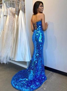 Formal Women Dress, Blue Mermaid Prom Dress, Formal Women, Royal Blue Prom Dresses, Stunning Prom Dresses, Evening Dresses Online, Womens Prom Dresses, Cute Prom Dresses, Pretty Prom Dresses