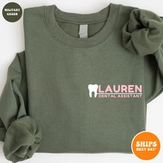 To ensure a smooth and hassle-free transaction, please take a moment to read the full listing, FAQs, policies, and shop announcement. We appreciate your effort and cooperation! 👚 MATERIAL 👚 * ADULT and YOUTH Crewneck Sweatshirt: 50% Cotton, 50% Polyester  📏 SIZING 📏 * COMFORT COLORS: Relaxed Fit * GENERIC (Unisex Short Sleeve): Standard Fit - true to size. For a baggier or oversized look, consider sizing up!  🖨️ PRINT APPLICATION 🖨️ All our garments are printed with premium eco-friendly wa Ortho Office, Tooth Shirt, Cute Tooth, Medical Outfit, The Office Shirts