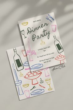 an image of a dinner party flyer