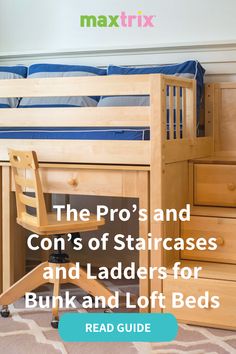 the pro's and con's of staircases and ladders for bunk beds