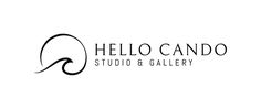 the logo for studio and gallery, which is designed to look like an elephant's head