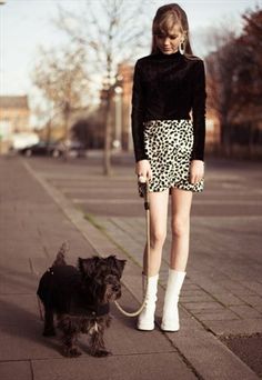 Dalmatian Skirt, Fur Mini Skirt, High Waisted Short Skirt, Brown Mini Skirt, Dalmatian Print, Zipper Skirt, Brown Skirts, 101 Dalmatians, Year 2