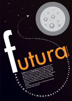 an advertisement for futuraa with the moon and stars in the background