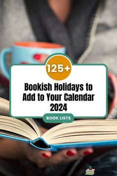 a woman holding a book and coffee mug with the title reads, booksh holidays to add