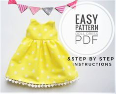 an easy to sew doll dress pattern for dolls