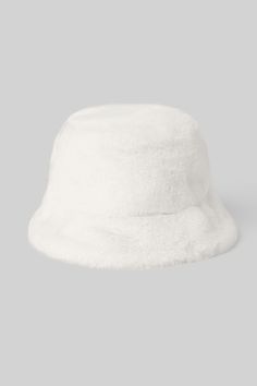 Lightweight. Super-soft. Street-ready. The Faux Fur Bucket Hat is the perfect choice for warming winter headwear in an on-trend bucket hat silhouette. Trendy White Winter Bucket Hat, White Winter Bucket Hat With Short Brim, White Brimmed Bucket Hat For Winter, White Short Brim Bucket Hat For Winter, Trendy White Warm Hats, Trendy Warm White Hat, White Casual Cloche Hat For Winter, Trendy White Winter Hat, White Curved Brim Bucket Hat For Winter