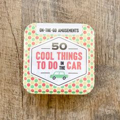 On-the-Go Amusements: 50 Cool Things to Do in the Car - Lyla's: Clothing, Decor & More - Plano Boutique Gifts For A Road Tripper, Unique Kids Crafts, Brain Quest, Family Friendly Games, Car Trip, Funny Gifts For Women, Cool Things To Do, Unique Gifts For Kids, Screen Free Activities