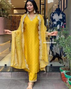 Banarasi Suit Designs, Nykaa Fashion, Cotton Salwar Kameez, Punjabi Dress, Tunic Designs, Silk Bottoms, Dupatta Set