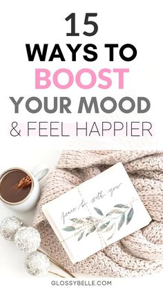 We all have days where we feel bummed out, anxious, sad, or depressed. Here are 15 ways to easily boost your mood and feel more joy and happiness right now so that you can start feeling your best again! | monday blues | improve your mood | how to feel happier | how to feel happy | anxiety | self-care | relaxation | wellness | inspiration | depression | mental health How To Feel Happier, How To Feel Happy, Ways To Boost Your Mood, Mood Right Now, Happiness Challenge, Feel Happier, Routine Tips, Ways To Be Happier, Boost Your Mood