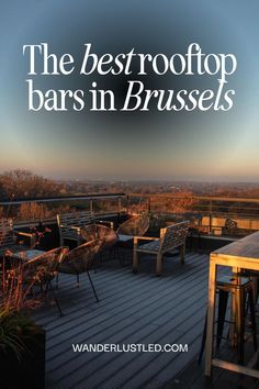 the best rooftop bars in brussels