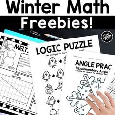 the winter math freebies are great for students to practice their writing and drawing skills