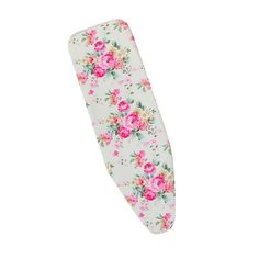 a white and pink flowered headband on a white background