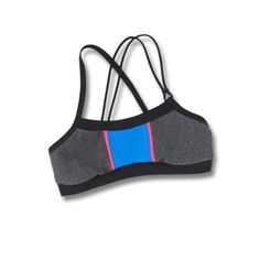 Workout better and harder! A Sports Bra for high-intensity workouts. Just the right support and colors. Heather gray with pop of melon piping against this bright blue contrast. Scoop black band and bright green back for contrast. Featuring asymmetrical crisscross back straps. Banded black bottom rib for a nice comfort fit. Perfect for dance, yoga or even swim. - M E A S U R E M E N T S - Everything you see here is made to order. For Bra's: Please measure Widest part of your chest and rib where t Dance Yoga, Black Bottom, High Intensity Workout, Yoga Gym, Sport Bh, Black Bottoms, Cross Training, Back Strap, Bright Green